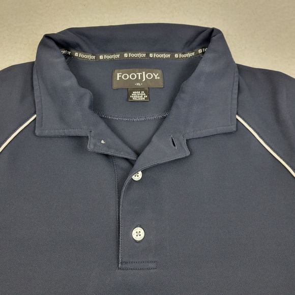 FootJoy Golf Polo Shirt XL Mens Bridgewater Club Polyester Short Sleeve Golf Shi - Picture 2 of 9